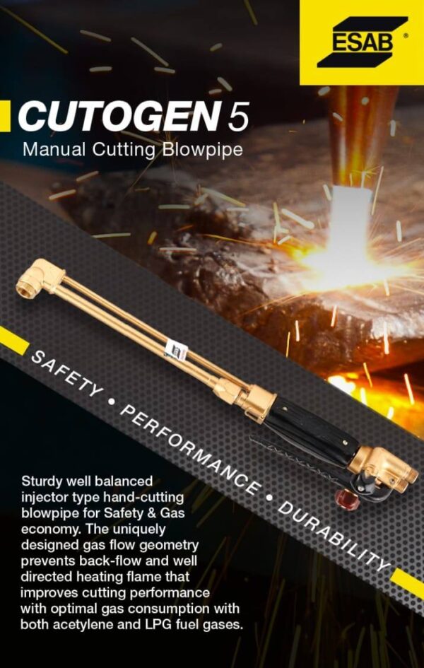ESAB Cutogen 5/90/450mm Blowpipe With A3/64 Nozzle