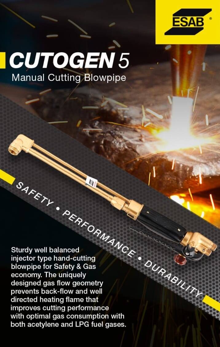 ESAB Cutogen 5/90/450mm Blowpipe With A3/64 Nozzle